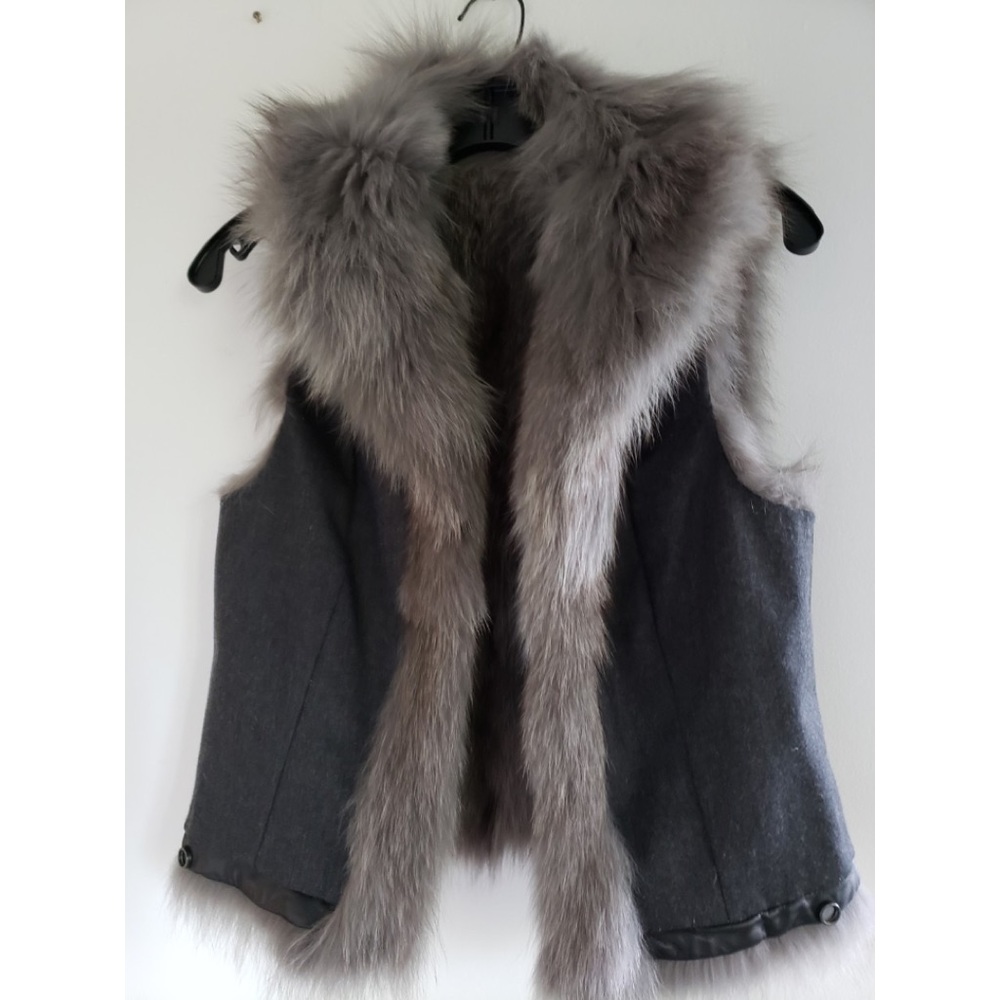 Pre-owned Reversible and Multiple Ways to Wear Fur & Leather Vest in XLNT Cond. - Picture 13 of 15